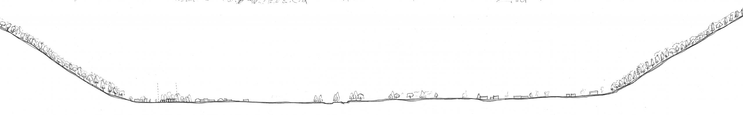 Dessin - croquis - mudhif - bagnères-de-luchon - fibres - miscanthus - roseau